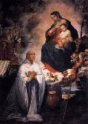 ROELAS, Juan de las Vision of St Bernard oil